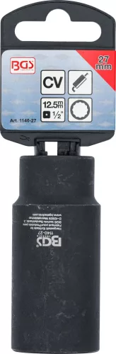 BGS technic Dugókulcs fej oxigén szenzorhoz, 27 mm x 78 mm, 1/2" hajtás (BGS 1140-27)