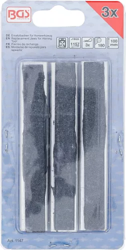 BGS technic 3 db tartalék dörzs fej a BGS 1157 henger dörzsár/tisztítóhoz, 100 mm, P180 (BGS 1147)