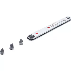   BGS technic Extra vékony racsnis csillagkulcs, 2-2 db lapos és csillag bittel (BGS 115)