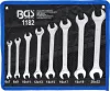 BGS technic Villáskulcs készlet, kétoldalas, CrV acél, 6–22 mm, 8 részes, feltekerhető tokban (BGS 1182)