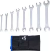 BGS technic Villáskulcs készlet, kétoldalas, CrV acél, 6–22 mm, 8 részes, feltekerhető tokban (BGS 1182)