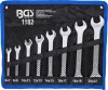 BGS technic Villáskulcs készlet, kétoldalas, CrV acél, 6–22 mm, 8 részes, feltekerhető tokban (BGS 1182)