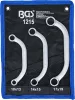 BGS technic Önindítókulcs készlet, hajlított csillagkulcsok, 10 × 13–17 × 19 mm, CrV, 3 részes (BGS 1215)