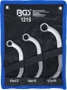 BGS technic Önindítókulcs készlet, hajlított csillagkulcsok, 10 × 13–17 × 19 mm, CrV, 3 részes (BGS 1215)