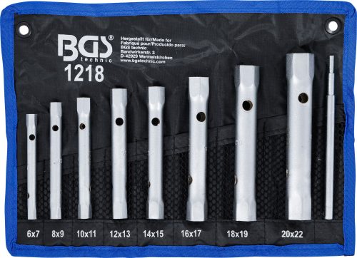 BGS technic 8 részes csőkulcs készlet 6x7mm-20x22mm (BGS 1218)