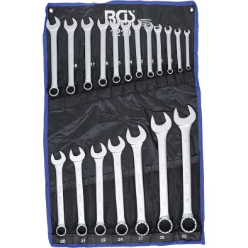   BGS technic 19 részes csillag-villás kulcs készlet, matt króm, 8-32mm (BGS 1219)