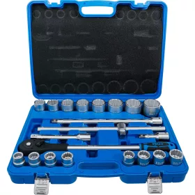   BGS technic Dugókulcs készlet 3/4", 21 db-os, /12 szögű/ (BGS 1223)