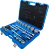 BGS technic Dugókulcs készlet 3/4", 21 db-os, /12 szögű/ (BGS 1223)