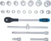BGS technic Dugókulcs készlet 3/4", 21 db-os, /12 szögű/ (BGS 1223)