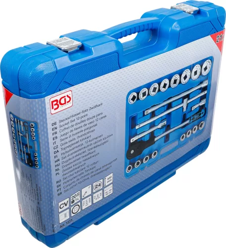 BGS technic Dugókulcs készlet 3/4", 21 db-os, /12 szögű/ (BGS 1223)