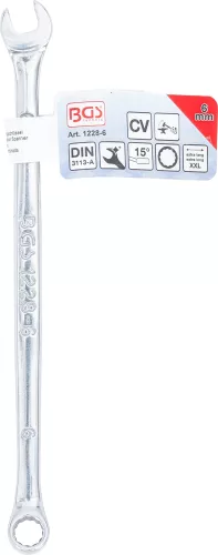 BGS technic Csillag-villás kulcs, extra hosszú, 6 mm (BGS 1228-6)