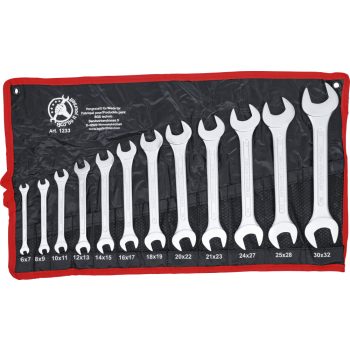   BGS DIY 12 darabos villáskulcs készlet, 6x7-30x32 mm (BGS 1233)