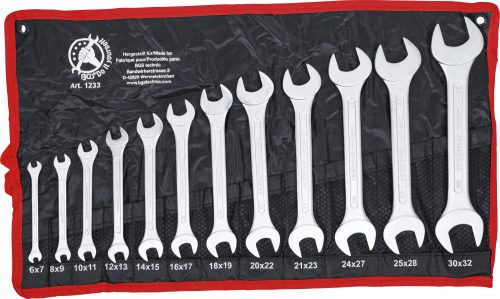 BGS DIY 12 darabos villáskulcs készlet, 6x7-30x32 mm (BGS 1233)