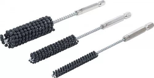 BGS technic Hónoló készlet, rugalmas, 1/4", 60 / 80 szemcse, 8-12-20 mm, 3 darabos (BGS 1272)