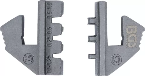 BGS technic Krimpelő befogópofa nyitott kábelsaruhoz a BGS 1410, 1411, 1412 azonosítójú termékekhez (BGS 1410-C1)