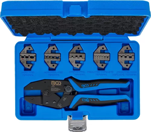 BGS technic Krimpelő fogó készlet 5 pár pofával (BGS 1410)