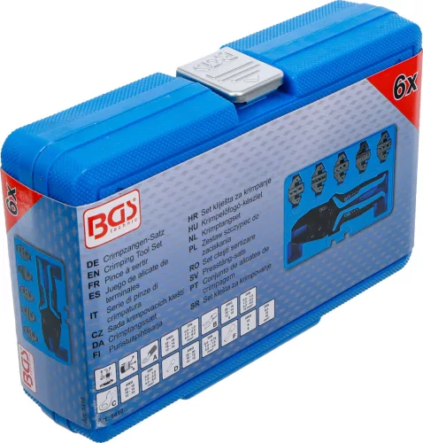 BGS technic Krimpelő fogó készlet 5 pár pofával (BGS 1410)