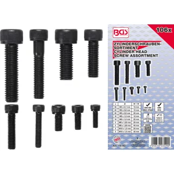   BGS technic Imbuszcsavar készlet | hengeres fej | 106 darabos (BGS 14140)