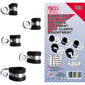   BGS technic 18 részes gumibetétes csőbilincs készlet (BGS 14145)