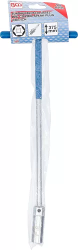 BGS technic PVC markolatú gyújtógyertyakulcs - csuklós, 375 mm hosszú, 16 mm (BGS 143)