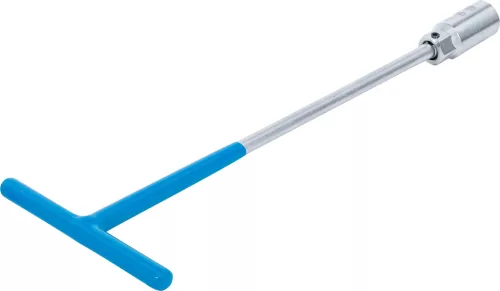 BGS technic PVC markolatú gyújtógyertyakulcs - csuklós, 375 mm hosszú, 20.8 mm (BGS 144)