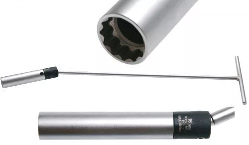 BGS technic Csukló fejű gyújtógyertyakulcs 20 Nm-es nyomatékszabályzással - 550 mm hosszú, 16 mm (BGS 146)