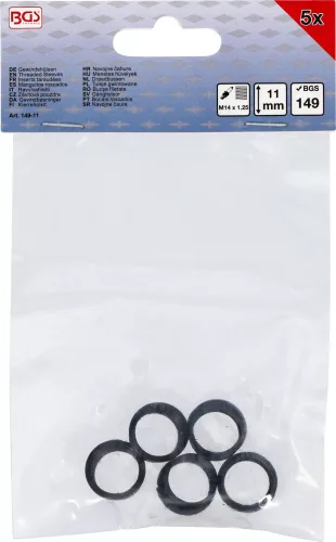 BGS technic Menetjavító persely M14 x 1.25, hossz: 11mm, 5 darab, BGS 149-hez (BGS 149-11)