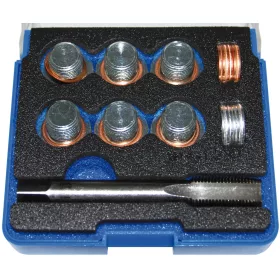   BGS technic Olajleeresztő csavar menetjavító készlet, M14x1.25 (BGS 151)