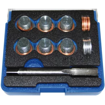   BGS technic Olajleeresztő csavar menetjavító készlet, M14x1.25 (BGS 151)