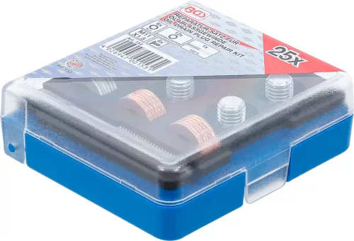 BGS technic Olajleeresztő csavar menetjavító készlet, M11x1.5 (BGS 153)