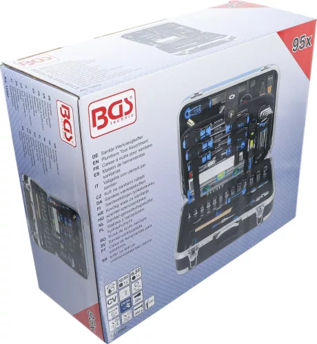 BGS technic szaniter szerszámtáska, 95 darabos (BGS 15502)