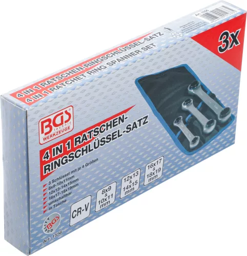 BGS technic Racsnis csillagkulcs készlet irányváltós (BGS 1556)