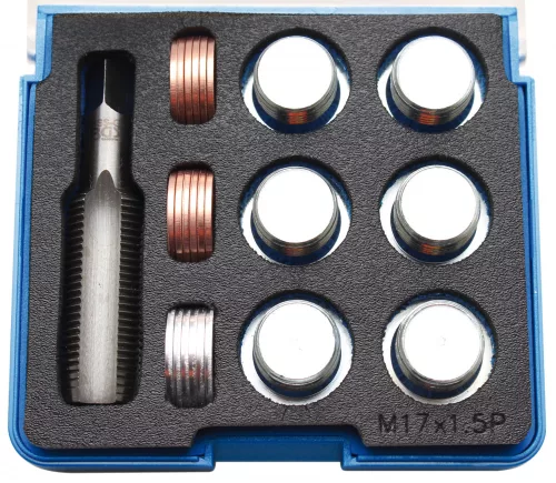 BGS technic Olajleeresztő csavar menetjavító készlet, M17x1.5 (BGS 158)
