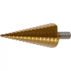   BGS technic Lépcsős fúró 4–32 mm, 2 mm-es lépcsőkkel, TiN bevonattal (BGS 1619)