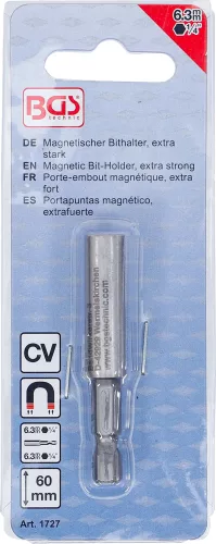BGS technic Mágneses bit hosszabbító 1/4" 60mm, extra erős (BGS 1727)
