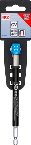 BGS technic Bittartó mágneses rögzítéssel és szabadonfutó vezetőhüvellyel, 1/4”, 150 mm (BGS 1735)