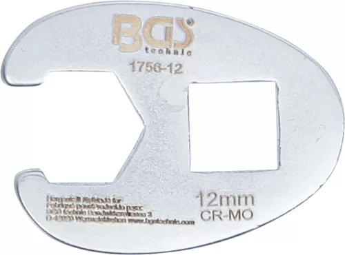 BGS technic 3/8" hollander kulcs fej, 12 mm (BGS 1756-12)