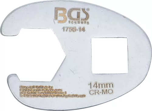 BGS technic 3/8" hollander kulcs fej, 14 mm (BGS 1756-14)