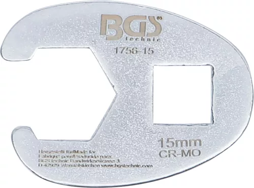 BGS technic 3/8" hollander kulcs fej, 15 mm (BGS 1756-15)