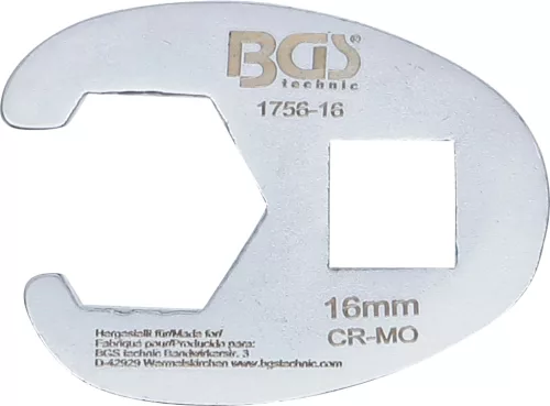 BGS technic 3/8" hollander kulcs fej, 16 mm (BGS 1756-16)