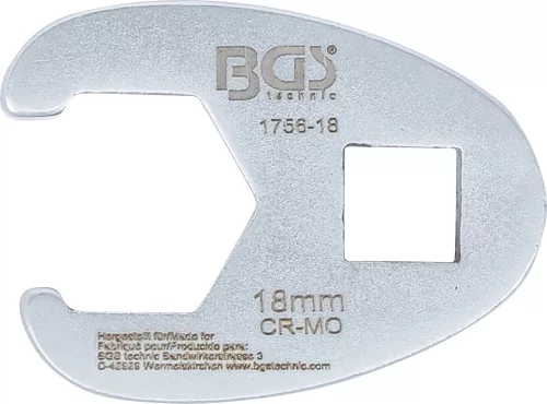BGS technic 3/8" hollander kulcs fej, 18 mm (BGS 1756-18)