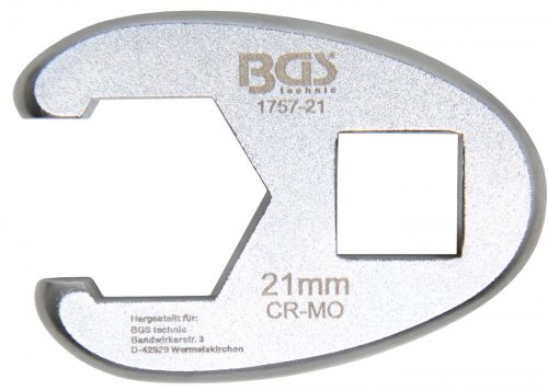 BGS technic 1/2" hollander kulcs fej, 21 mm (BGS 1757-21)