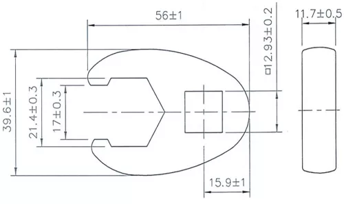 BGS technic 1/2" hollander kulcs fej, 21 mm (BGS 1757-21)