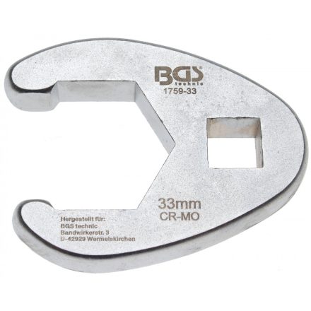 BGS technic 1/2" hollander kulcs fej, 33 mm (BGS 1759-33)