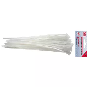   BGS technic Kábelkötegelő, fehér, 50db, 4.8 x 250 mm (BGS 1788)