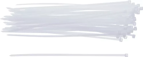 BGS technic Kábelkötegelő, fehér, 50db, 4.8 x 250 mm (BGS 1788)