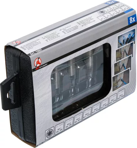 BGS DIY 8 részes törtcsavar kiszedő készlet, M3 - M50 (BGS 1897)