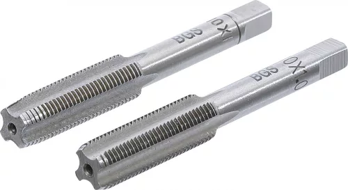 BGS technic 2 részes menetfúró szár készlet, M10x1.0, előfúró és fő menetfúró (BGS 1900-M10X1.0-B)