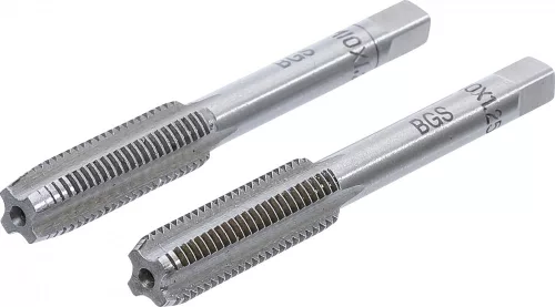 BGS technic 2 részes menetfúró szár készlet, M10x1.25, előfúró és fő menetfúró (BGS 1900-M10X1.25-B)