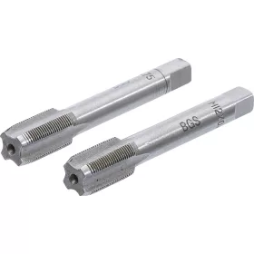   BGS technic 2 részes menetfúró szár készlet, M12x0.75, előfúró és fő menetfúró (BGS 1900-M12X0.75-B)